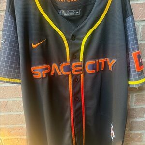 Black Nike Space City Peña #3 Astros Jersey Mens Medium NWOT